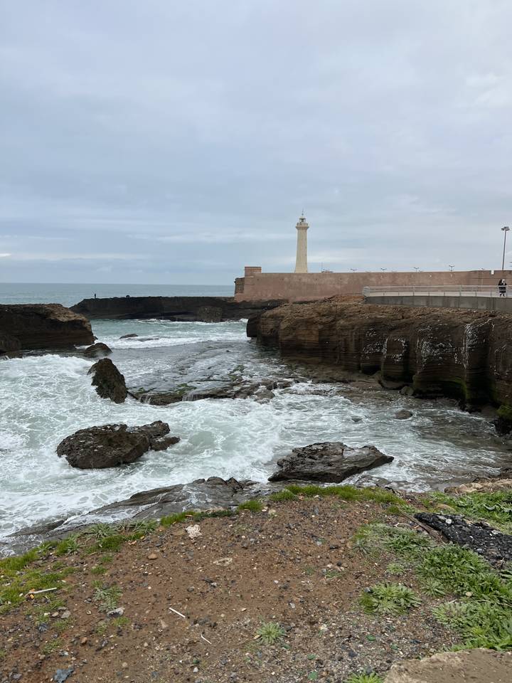 Lighthouse by the ocean