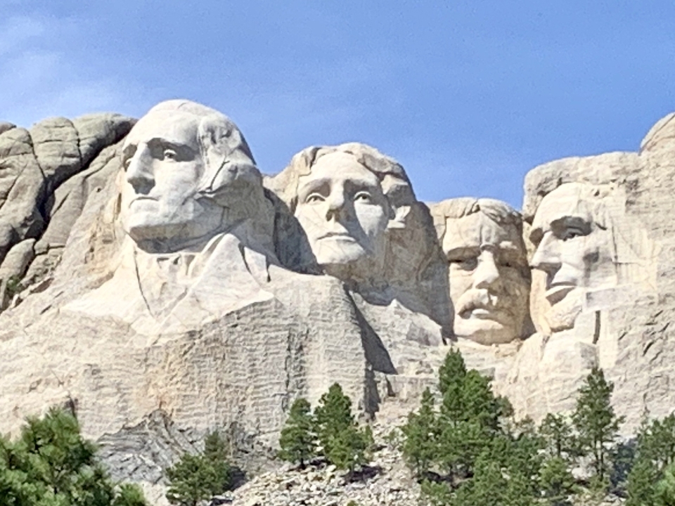 Mont Rushmore Mémorial national.