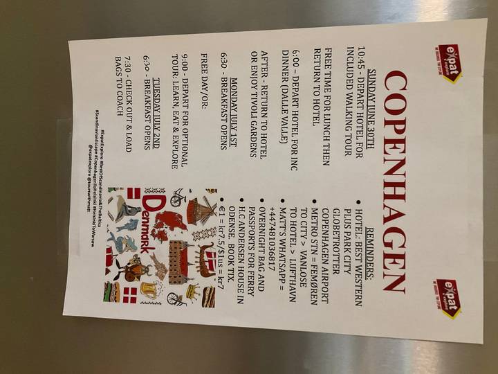 Itinéraire avec détails de départ pour excursions de randonnée.