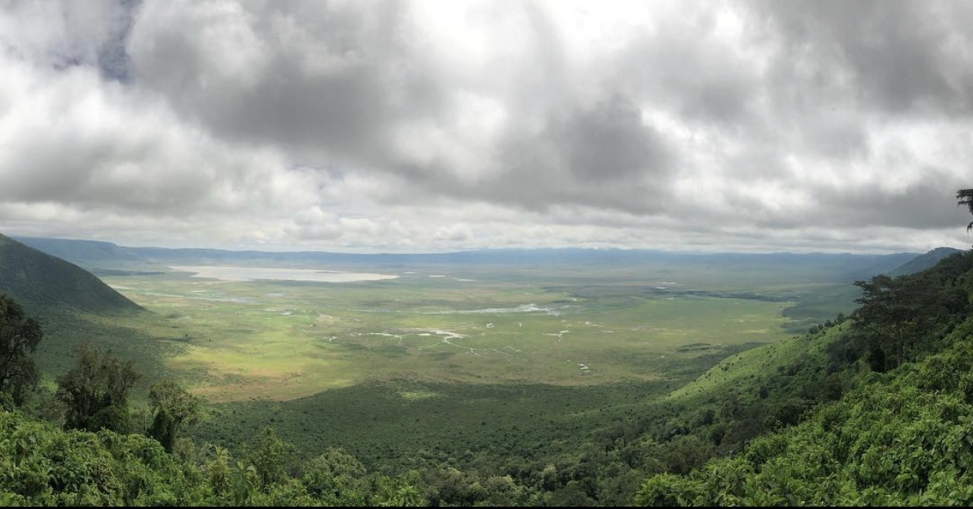 Vue panoramique de la zone de conservation du Ngorongoro.