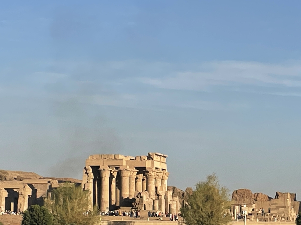 The ancient ruins of Kom Ombo Temple in Egypt.