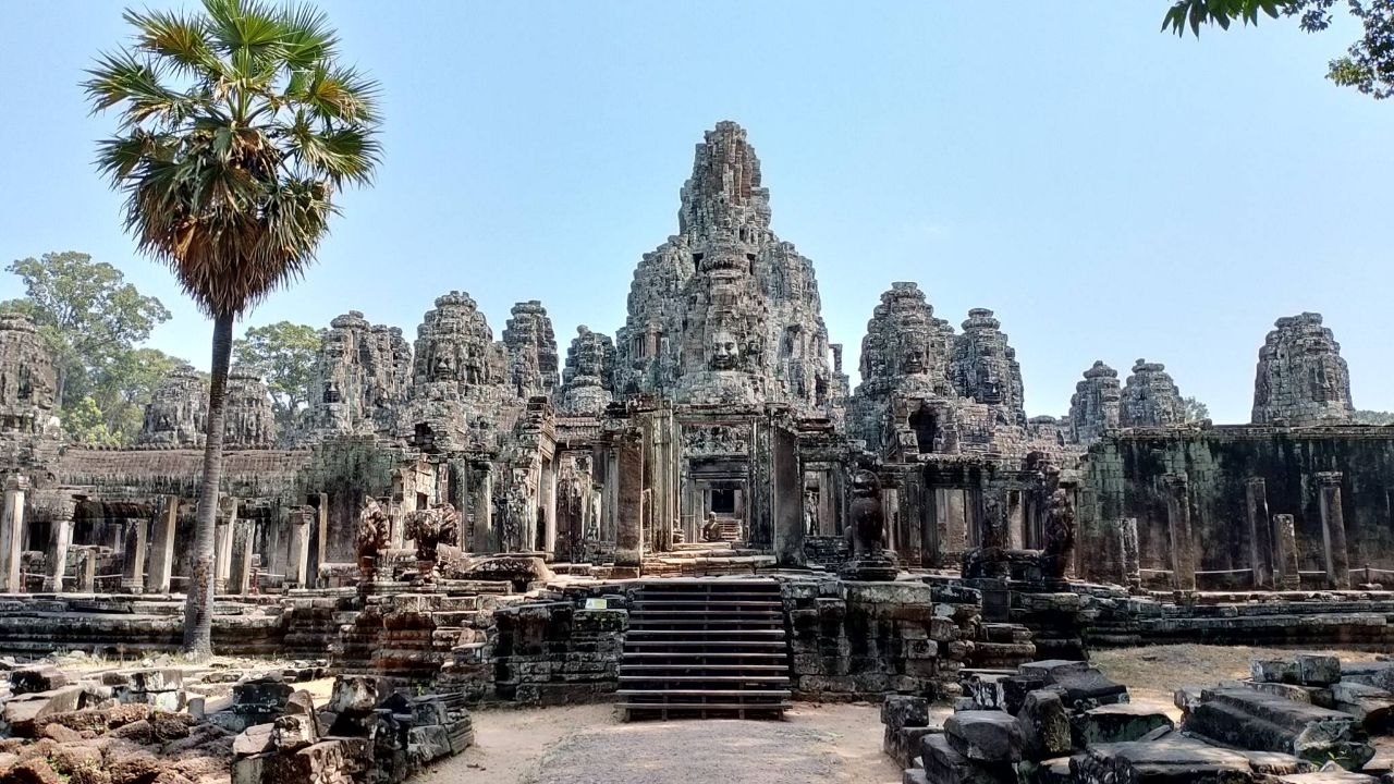 Ancient temple ruins in Cambodia.