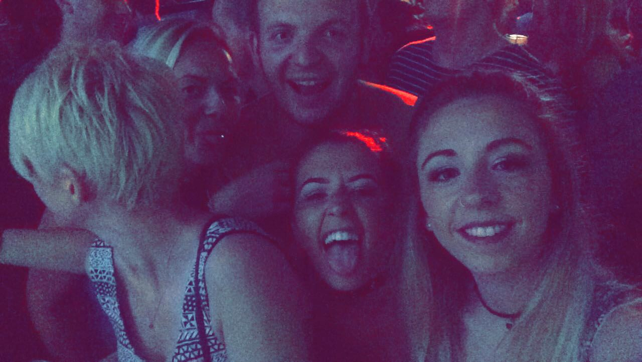 Group of friends enjoying a night out