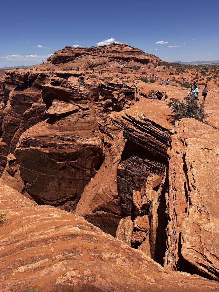 Rock formations and cliff edges