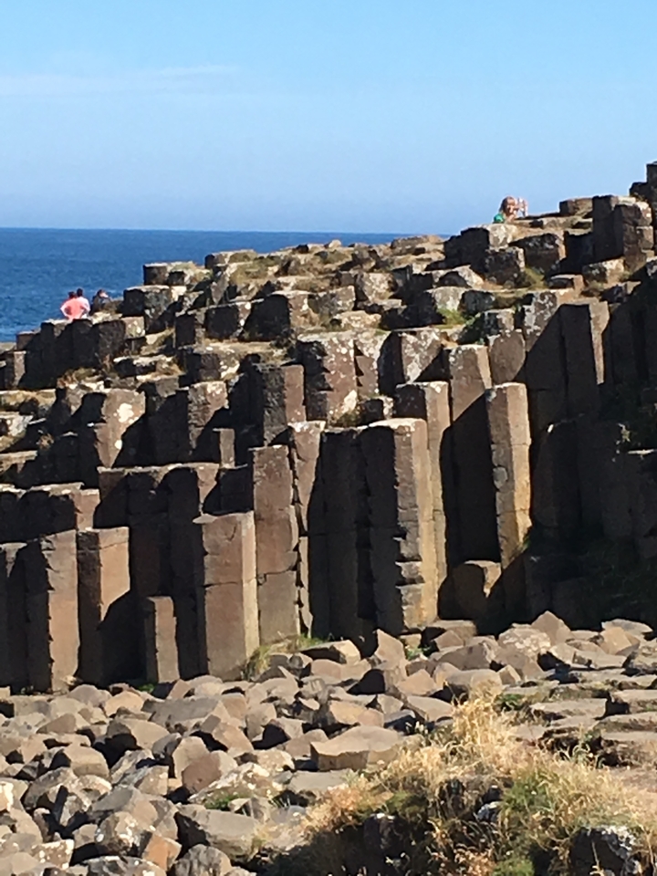 The basalt columns of the Giant's Causeway.