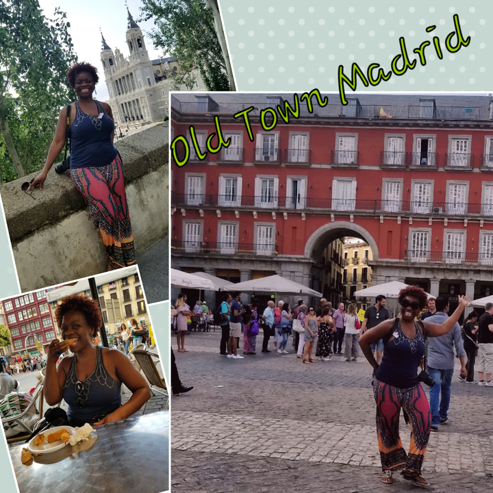 Collage d'images avec texte en surimpression 'Vieille Ville'.