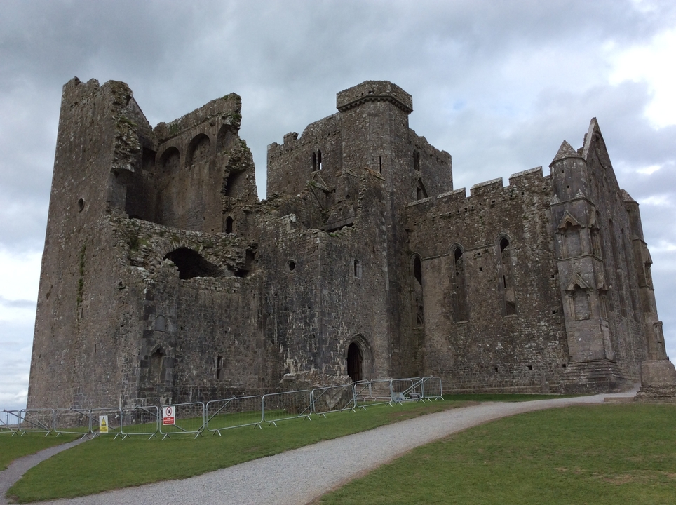 Rock of Cashel historic site on a hill.