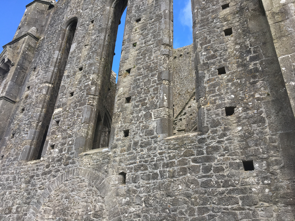 Exterior of a well-preserved ancient stone structure