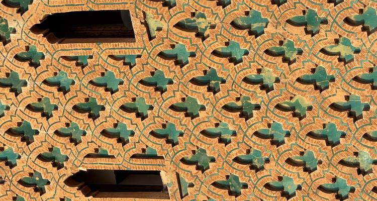 Close-up of decorative brickwork