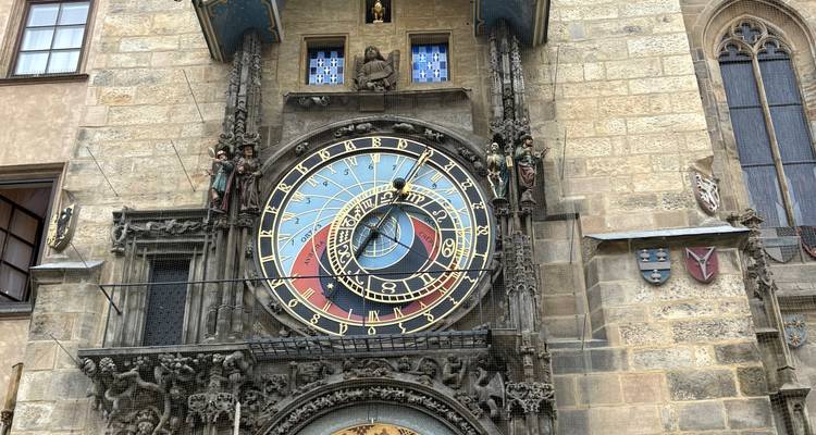 Horloge astronomique de l'hôtel de ville de la vieille ville, Prague.