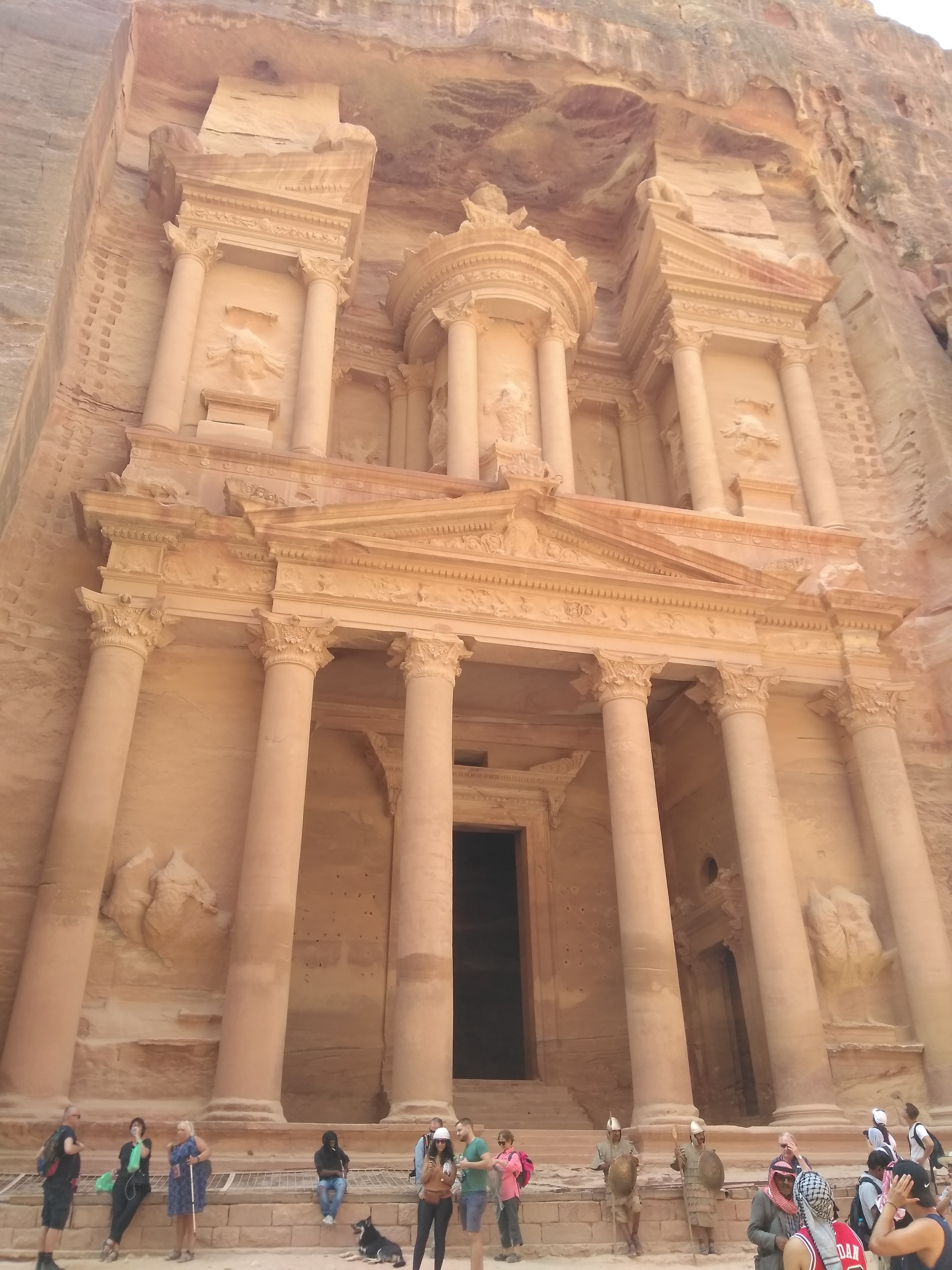 The iconic facade of Petra's Treasury.