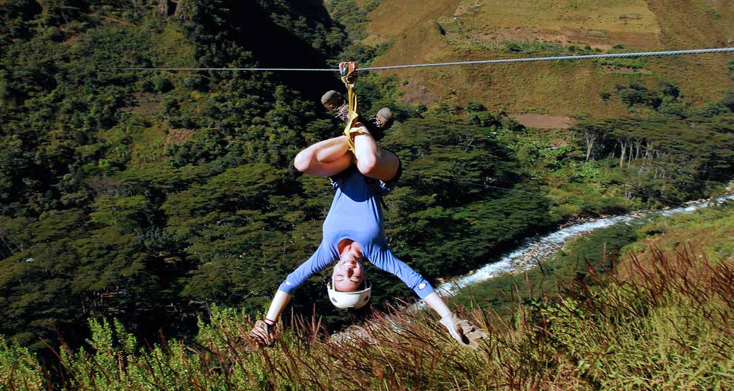 Halber Tag Seilrutsche - Cusco - chullos travel peru