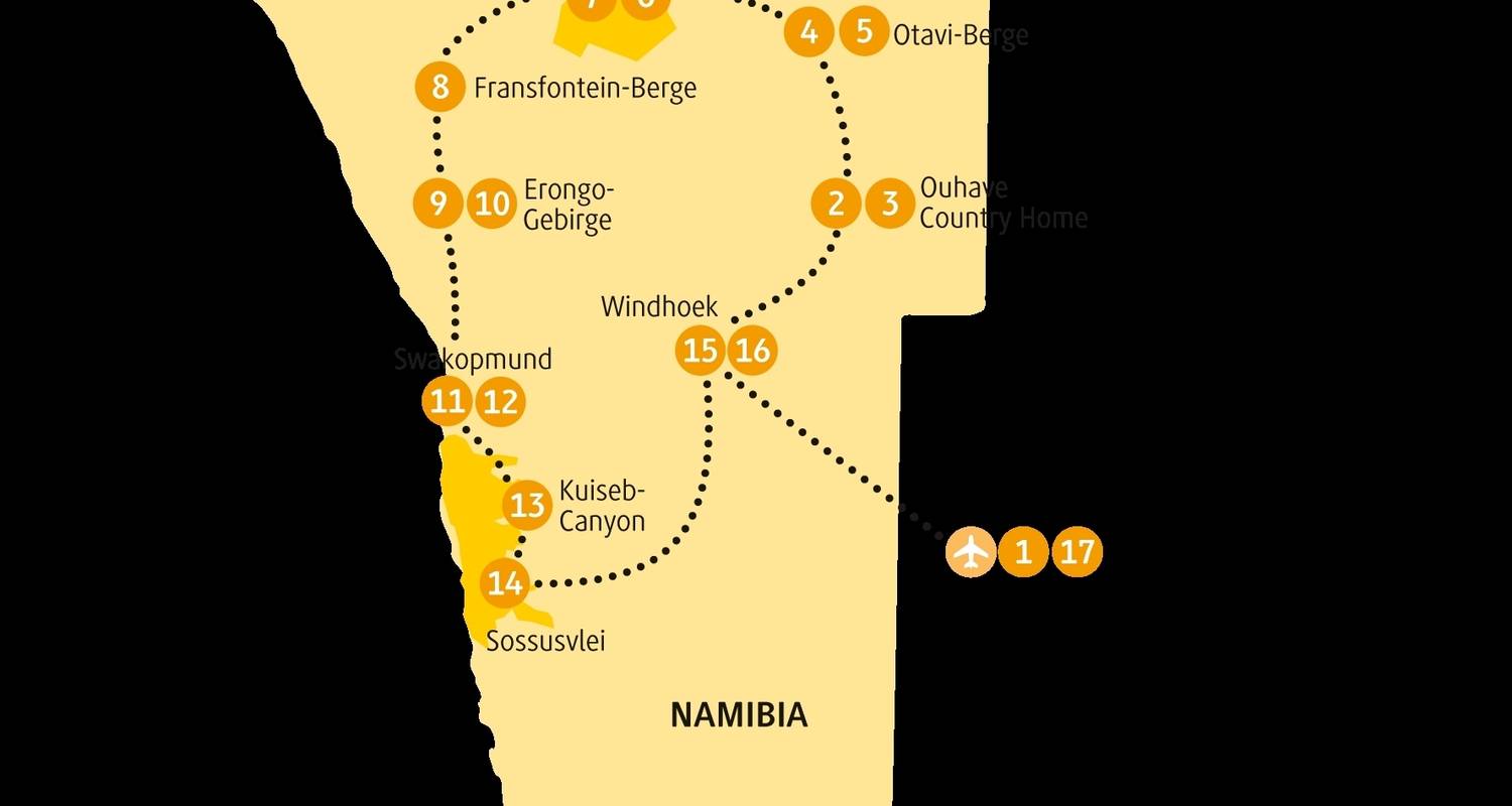 Geführte Rundreisen in Namibia