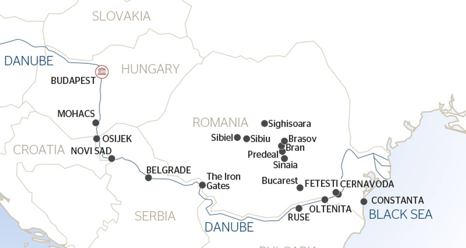 Le long du Danube, Budapest et la péninsule balkanique (from Budapest to Bucarest) - CroisiEurope River Cruises
