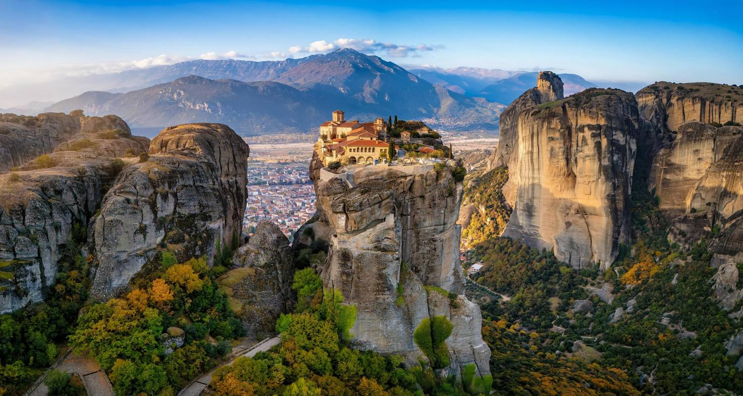 Excursion guidée en E-Bike dans le nord de la Grèce : Mont Olympe, Météores, Delphes et lac de Plastira - Athensbybike