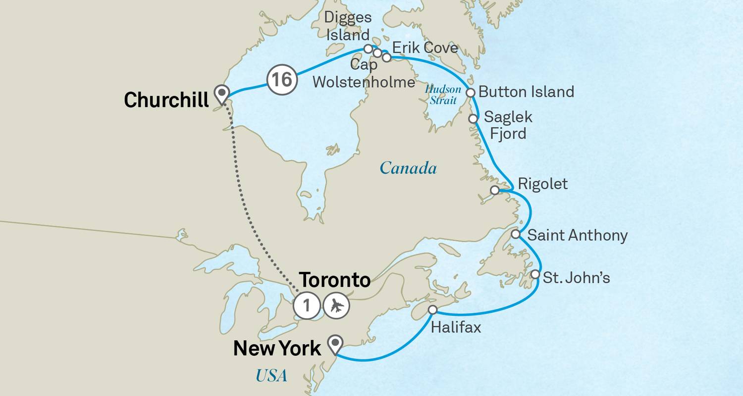 La baie d'Hudson et l'Arctique canadien jusqu'à New York - Scenic Luxury Cruises & Tours