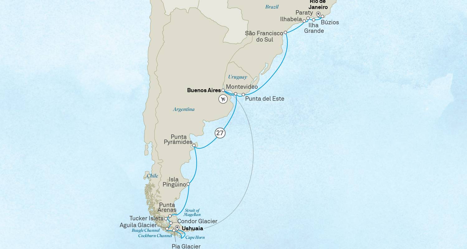 Ultimate Brazil, Patagonia & the Chilean Fjords - Scenic Luxury Cruises & Tours