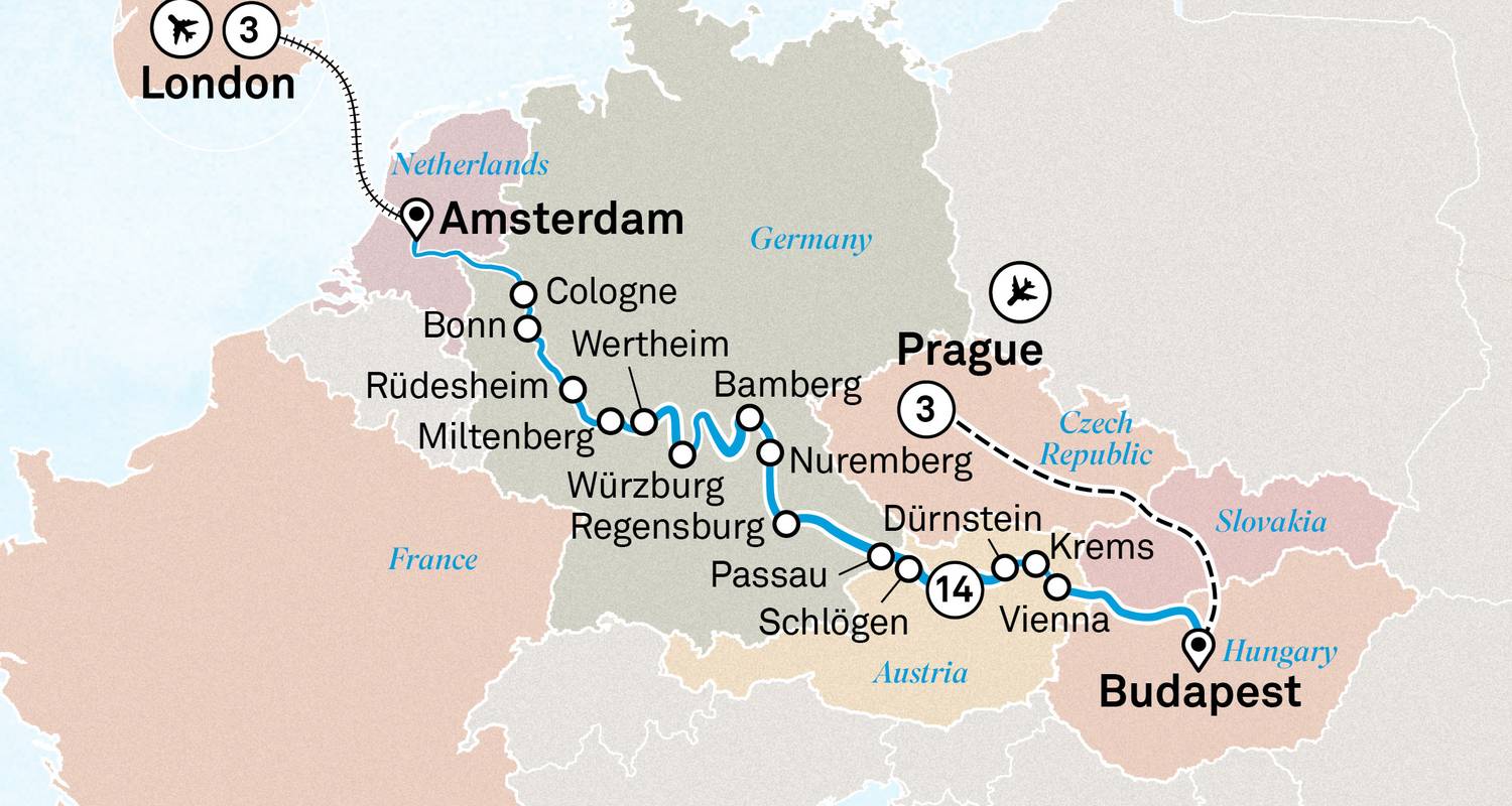 Voyages de Prague à Londres