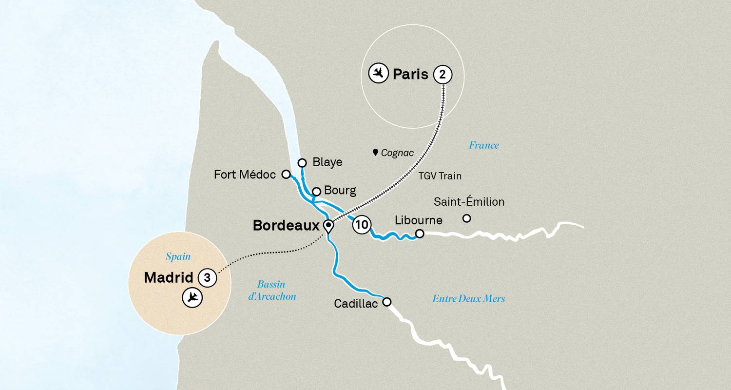 Beautiful Bordeaux with Paris & Madrid - Scenic Luxury Cruises & Tours