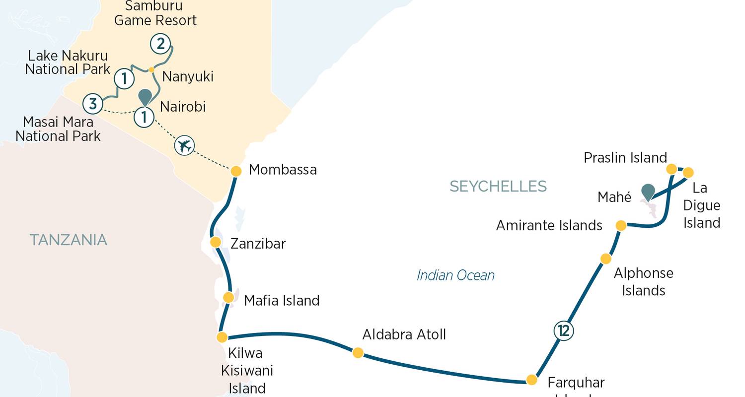 Safari, die Seychellen und der Indische Ozean – Kreuzfahrt und Landreise 2027–2028 - Emerald Cruises
