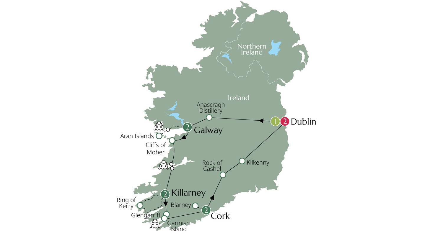 L'Irlande à l'heure des loisirs (petit groupe, 2026) - Brendan Vacations