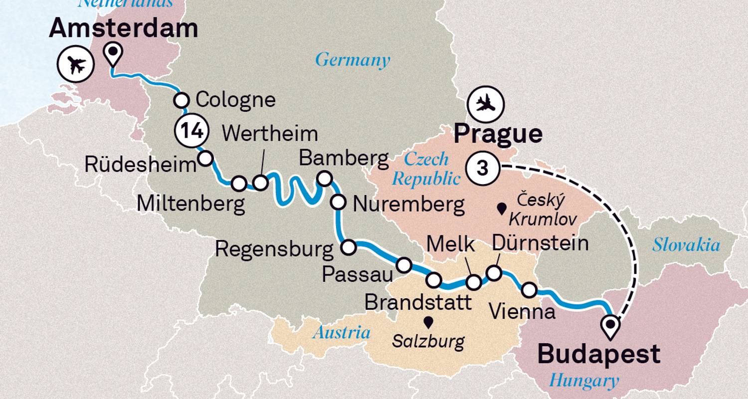 Crucero fluvial circuitos en Viena Budapest Praga