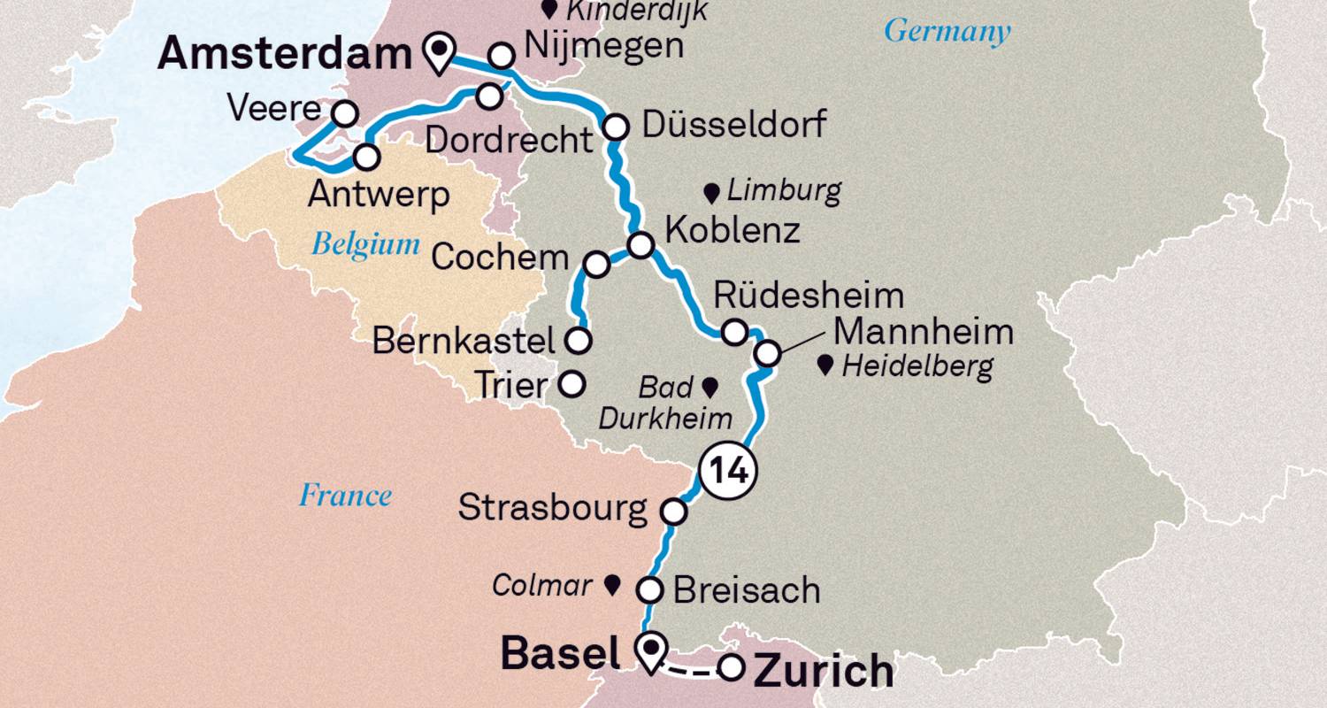 3 Wochen Schelde Kreuzfahrt