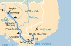Circuito De los templos de Angkor al Delta del Mekong - crucero puerto a puerto