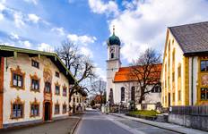 Landstraßen in Bayern, der Schweiz und Österreich Reise