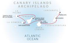 Cruise through the Canary Island Archipelago, eternal Springtime (from Santa Cruz de Tenerife to Arrecife) Tour
