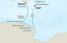 Circuit Queenstown et l\'Antarctique de Mawson : Le long de la côte est