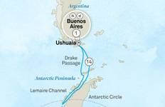 Circuit Au-delà du cercle antarctique - Voyage de Noël et du Nouvel An