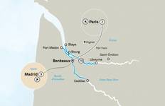 Circuit Bordeaux avec Paris et Madrid