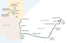 Safari, The Seychelles and Indian Ocean - Cruise & Land Journey 2027-2028 Tour