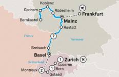 Circuit Châteaux et vignobles de charme du Rhin et de la Moselle avec la Suisse