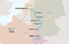 Rhine Highlights with Paris 2027 - 11 Days Tour