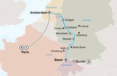Rhine Highlights with Paris 2027 - 11 Days Tour