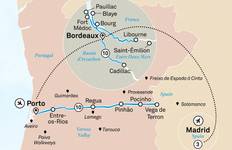Circuit Bordeaux magnifique et Douro inoubliable avec Madrid 2027