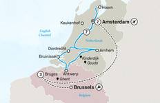 Windmills, Tulips & Belgian Delights with Amsterdam & Bruges 2027 - 13 Days Tour