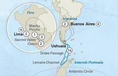 Circuit Merveilles vibrantes du Pérou et au-delà du cercle antarctique - Croisière et voyage terrestre