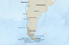 Chilean Fjords & the Glaciers of the Beagle Channel 2028 (from Santiago to Buenos Aires) Tour