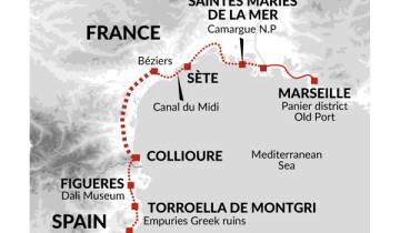 Cycle Marseille to Barcelona