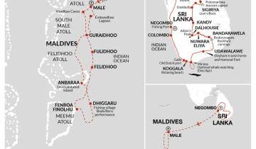 Sri Lanka in Depth + Maldive Dhoni Cruise (Adams Peak)