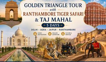 Circuit du Triangle d\'Or avec safari des tigres de Ranthambore et Taj Mahal - 5 jours circuit