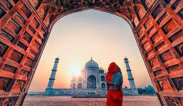 Taj Mahal dagtocht met de auto vanuit Delhi-rondreis