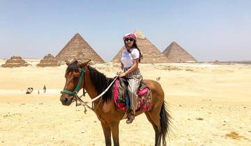 Visite privée de 8 heures des pyramides de Gizeh, de Memphis, de Saqqara et de Dahchour avec déjeuner