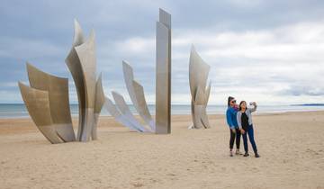 Normandie, plages du débarquement, Saint-Malo et Mont Saint-Michel : visite guidée de 2 jours au départ de Paris avec prise en charge à l\'hôtel circuit