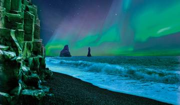 Islandische Naturelemente und Lichtspiele