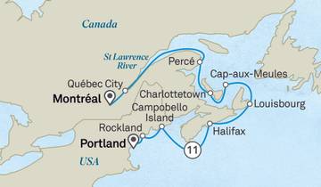 Contrasts of Canada & the St. Lawrence River