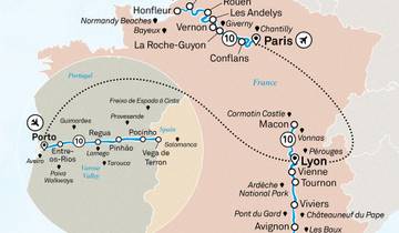 Begegnung mit Frankreich und Portugal - 31 Tage (von Porto bis Paris)
